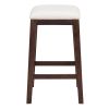 TREXM 5-Piece Modern Faux Marble Versatile Bar Table Set with Storage Drawers and Padded Stools