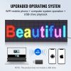 VEVOR Programmable LED Sign, P10 Full Color LED Scrolling Panel, DIY Custom Text Animation Pattern Display Board