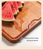 Ebony Chopping Board Thickened Natural Wood Chopping Board Can be Chopped Bone Solid Wood Board Domestic Rolling BoardCutting Board 34cm W342425AB1
