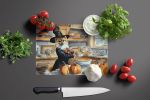 NEW Pomeranian Fall Kitchen Pumpkins Glass Cutting Board Decorative Tempered Glass Kitchen Cutting and Serving Board Large Size Chopping Board