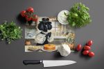 NEW Poodle Fall Kitchen Pumpkins Glass Cutting Board Decorative Tempered Glass Kitchen Cutting and Serving Board Large Size Chopping Board