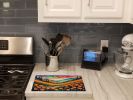 NEW California Poppies in Color Glass Cutting Board Decorative Tempered Glass Kitchen Cutting and Serving Board Large Size Chopping Board