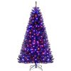 6/7/8 Feet Artificial Christmas Tree with 6 Lighting Modes and Spooky Sounds