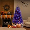 6/7/8 Feet Artificial Christmas Tree with 6 Lighting Modes and Spooky Sounds