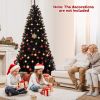 6/7/8 Feet Artificial Christmas Tree with 6 Lighting Modes and Spooky Sounds