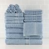 Basic Solid 18-Piece Bath Towel Set Collection